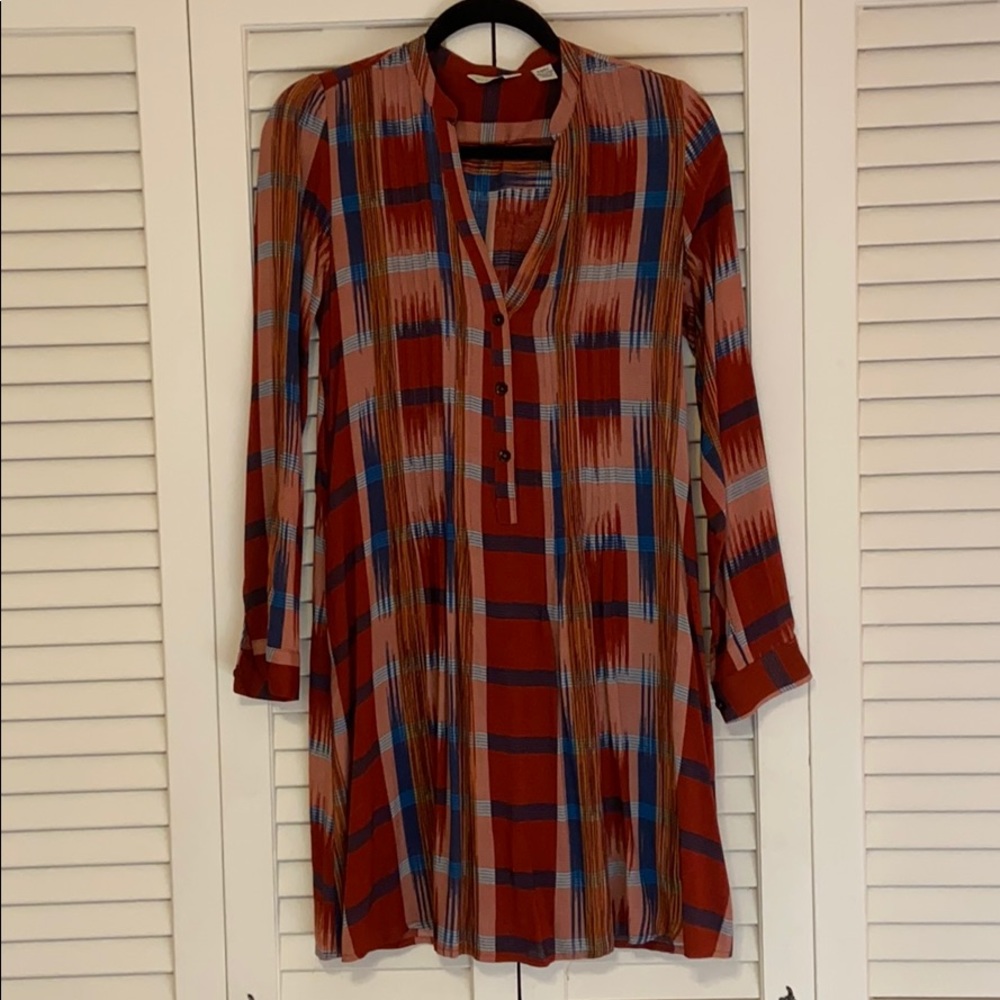 Anthropologie plaid dress